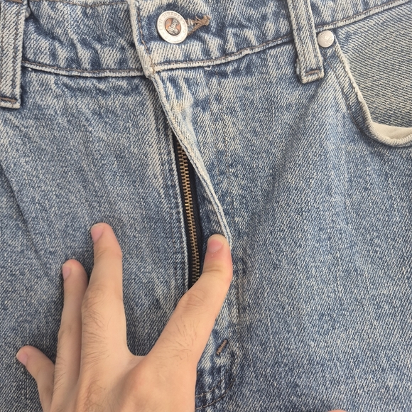 Levis Mens Vintage Y2k Retro Blue Silver Tab Straight Leg Size 34x29 - Picture 5 of 15